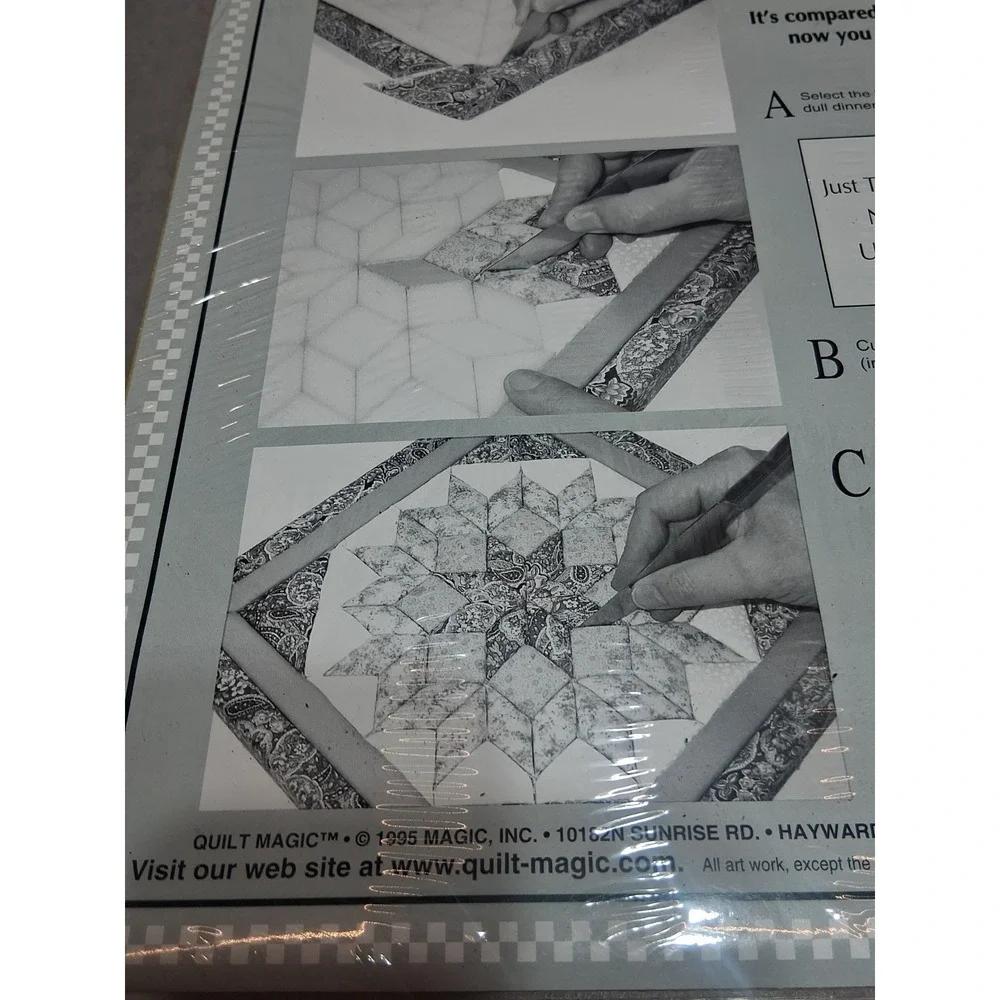 Quilt Magic No Sew Wall Hanging Kit #413 'three Kings' 12